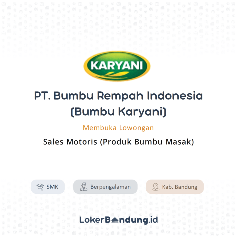 PT. Bumbu Rempah Indonesia (Bumbu Karyani)