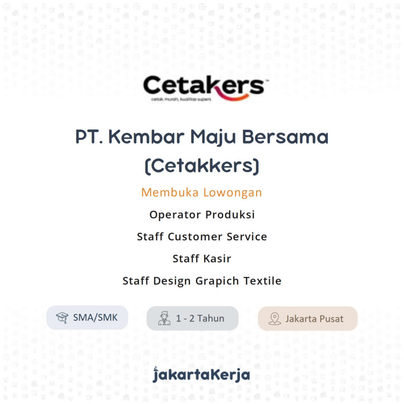 PT. Kembar Maju Bersama (Cetakers)