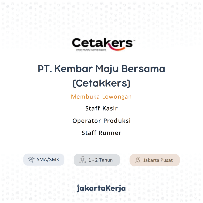 PT. Kembar Maju Bersama (Cetakers)