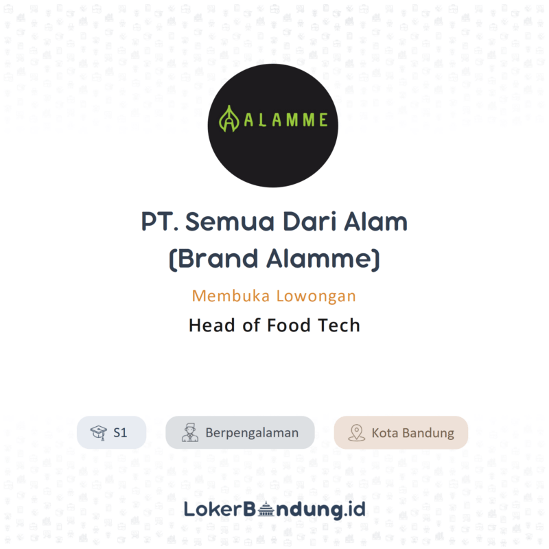 PT. Semua Dari Alam (Brand Alamme)