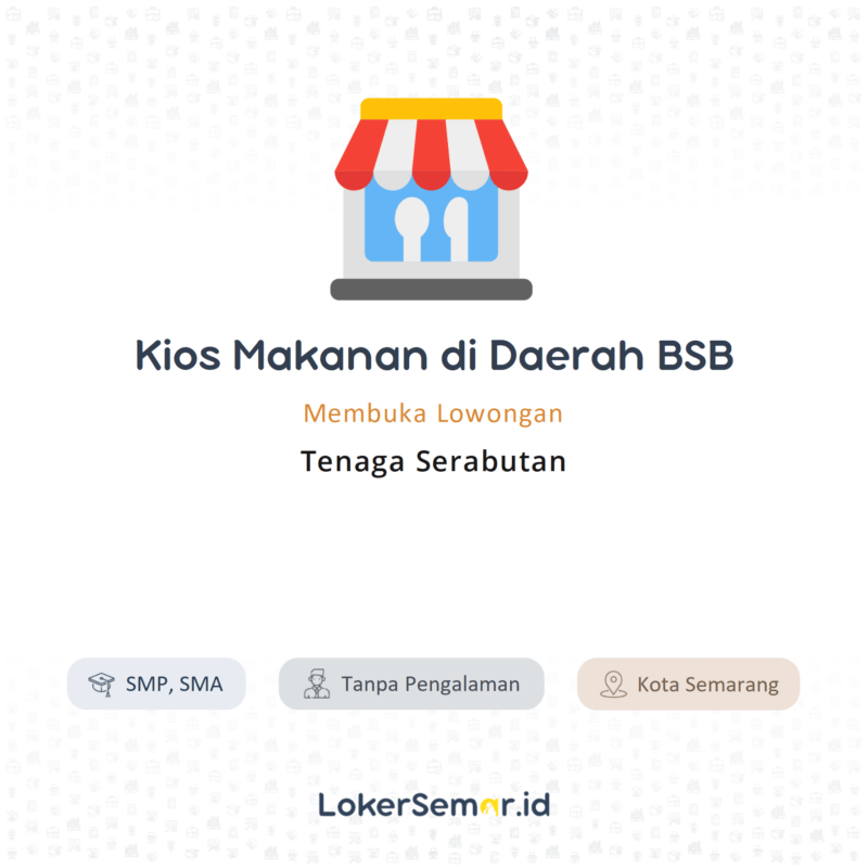 Kios Makanan di Daerah BSB