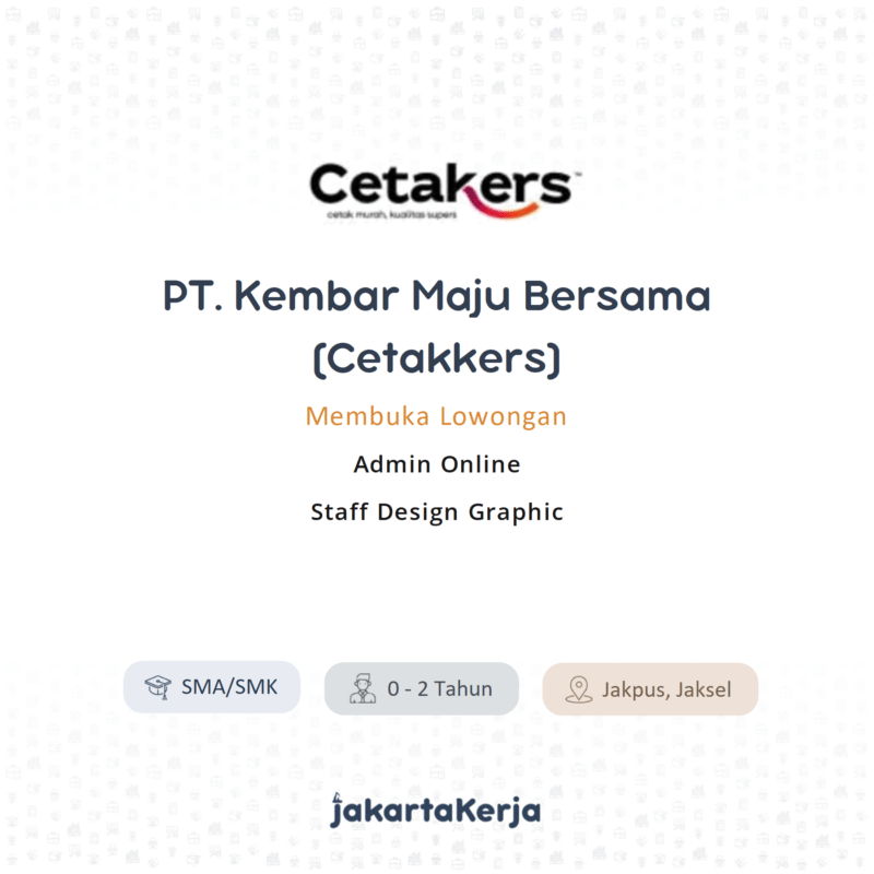PT. Kembar Maju Bersama (Cetakers)