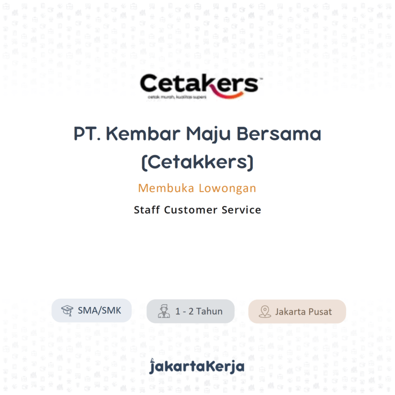 PT. Kembar Maju Bersama (Cetakers)