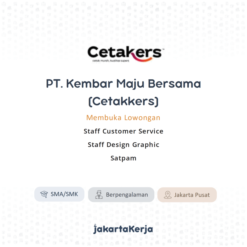 PT. Kembar Maju Bersama (Cetakers)
