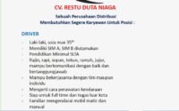 CV. Restu Duta Niaga