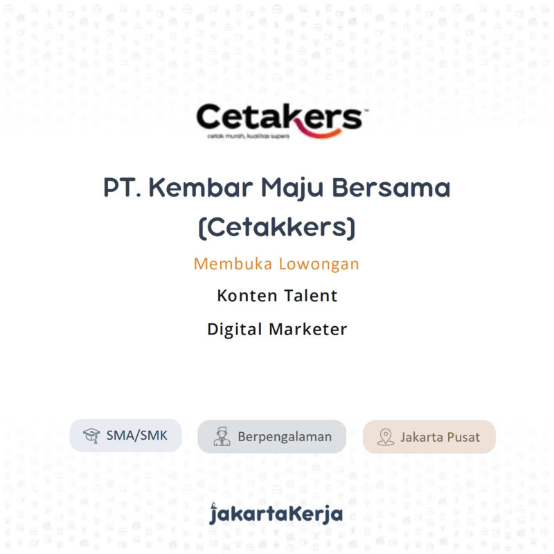 PT. Kembar Maju Bersama (Cetakers)