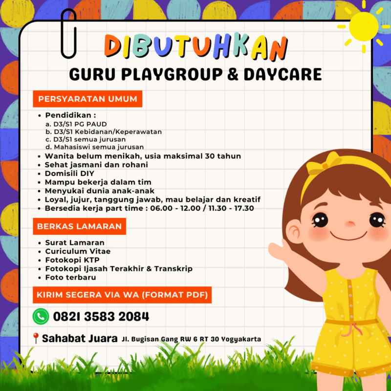 Playgroup & Daycare Sahabat Juara Jogja