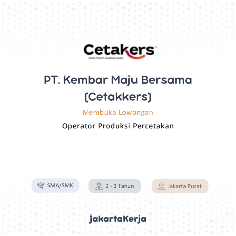 PT. Kembar Maju Bersama (Cetakers)