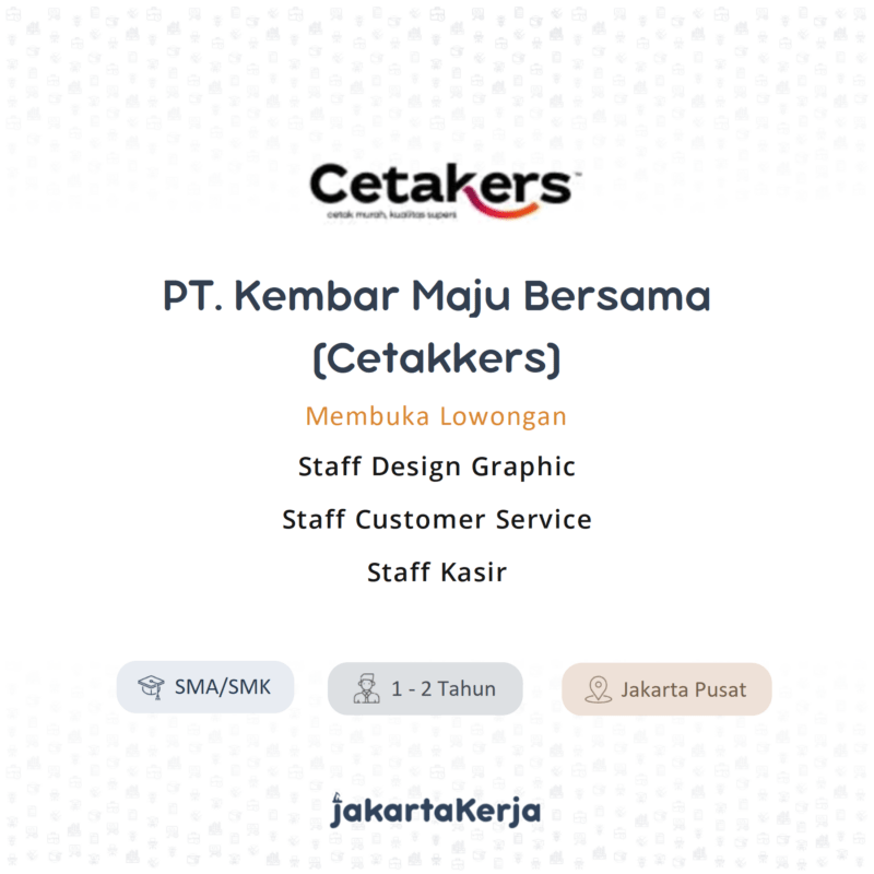 PT. Kembar Maju Bersama (Cetakers)