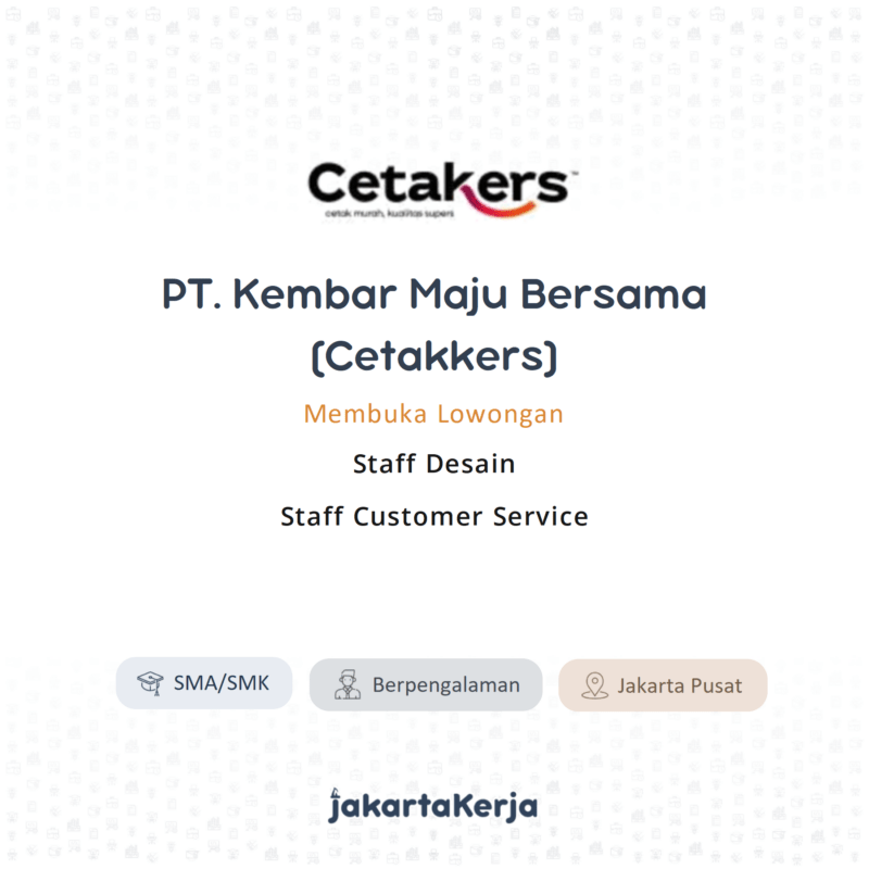 PT. Kembar Maju Bersama (Cetakers)