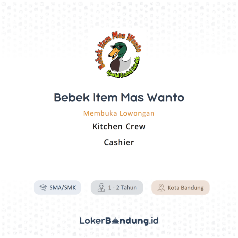 Bebek Item Mas Wanto
