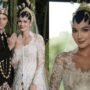 Luna Maya Mengabadikan Sang Ayah yang Telah Meninggal Melalui Lukisan pada Gaun Pernikahannya, Menyulam Rindu dan Cinta