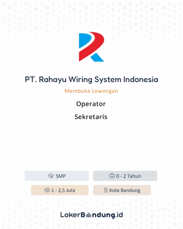 PT. Rahayu Wiring System Indonesia