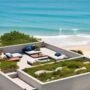 Ingin Hidup Dekat Pantai? Coba Rumah Minimalis Beton dengan Taman Atap
