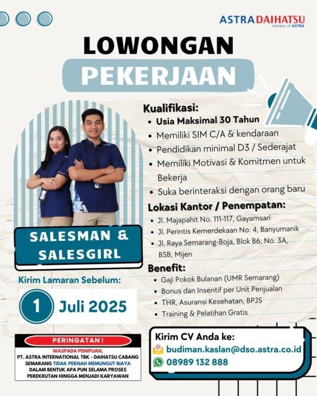 PT. Astra International Tbk (Daihatsu Sales Operation, Cabang Semarang)