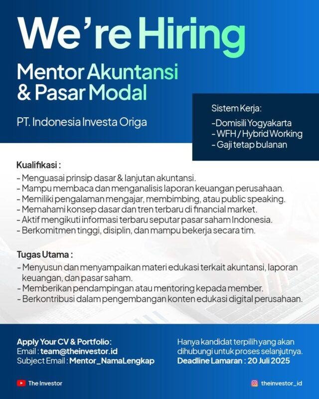 PT. Indonesia Investa Origa (The Investor)